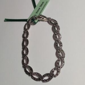 Vintage Silver Marcasite Bracelet